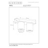 Lucide NIGEL - Spot plafond - LED Dim to warm - GU10 (MR16) - 2x5W 2200K/3000K - Blanc