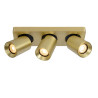 Lucide NIGEL - Spot plafond - LED Dim to warm - GU10 (MR16) - 3x5W 2200K/3000K - Or Mat / Laiton