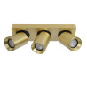 Lucide NIGEL - Spot plafond - LED Dim to warm - GU10 (MR16) - 3x5W 2200K/3000K - Or Mat / Laiton