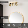 Lucide NIGEL - Spot plafond - LED Dim to warm - GU10 (MR16) - 3x5W 2200K/3000K - Or Mat / Laiton