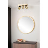 Lucide NIGEL - Spot plafond - LED Dim to warm - GU10 (MR16) - 3x5W 2200K/3000K - Or Mat / Laiton