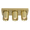 Lucide NIGEL - Spot plafond - LED Dim to warm - GU10 (MR16) - 3x5W 2200K/3000K - Or Mat / Laiton