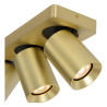 Lucide NIGEL - Spot plafond - LED Dim to warm - GU10 (MR16) - 3x5W 2200K/3000K - Or Mat / Laiton