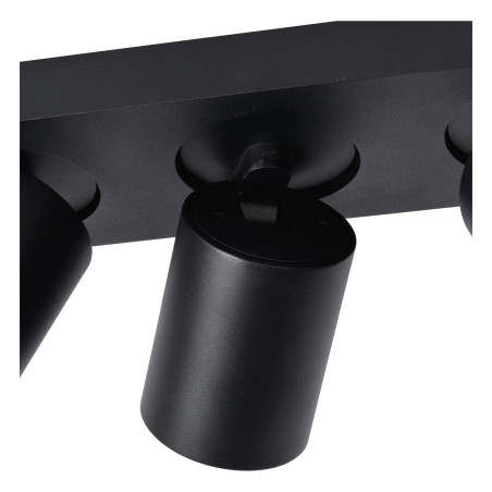 Lucide NIGEL - Spot plafond - LED Dim to warm - GU10 (MR16) - 3x5W 2200K/3000K - Noir