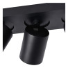 Lucide NIGEL - Spot plafond - LED Dim to warm - GU10 (MR16) - 3x5W 2200K/3000K - Noir