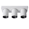 Lucide NIGEL - Spot plafond - LED Dim to warm - GU10 (MR16) - 3x5W 2200K/3000K - Blanc