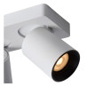 Lucide NIGEL - Spot plafond - LED Dim to warm - GU10 (MR16) - 3x5W 2200K/3000K - Blanc
