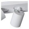 Lucide NIGEL - Spot plafond - LED Dim to warm - GU10 (MR16) - 3x5W 2200K/3000K - Blanc