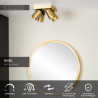 Lucide NIGEL - Spot plafond - LED Dim to warm - GU10 (MR16) - 4x5W 2200K/3000K - Or Mat / Laiton