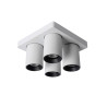 Lucide NIGEL - Spot plafond - LED Dim to warm - GU10 (MR16) - 4x5W 2200K/3000K - Blanc