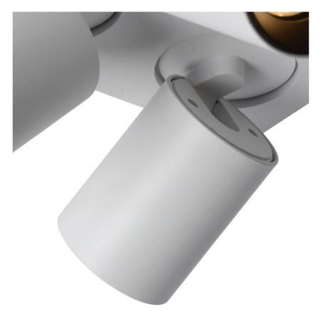 Lucide NIGEL - Spot plafond - LED Dim to warm - GU10 (MR16) - 4x5W 2200K/3000K - Blanc
