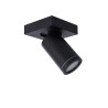 Lucide TAYLOR - Spot plafond Salle de bains - LED Dim to warm - GU10 (MR16) - 1x5W 2200K/3000K - IP44 - Noir