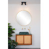 Lucide TAYLOR - Spot plafond Salle de bains - LED Dim to warm - GU10 (MR16) - 2x5W 2200K/3000K - IP44 - Noir