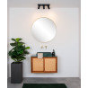 Lucide TAYLOR - Spot plafond Salle de bains - LED Dim to warm - GU10 (MR16) - 3x5W 2200K/3000K - IP44 - Noir