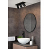 Lucide TAYLOR - Spot plafond Salle de bains - LED Dim to warm - GU10 (MR16) - 3x5W 2200K/3000K - IP44 - Noir