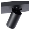 Lucide TAYLOR - Spot plafond Salle de bains - LED Dim to warm - GU10 (MR16) - 3x5W 2200K/3000K - IP44 - Noir