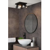 Lucide TAYLOR - Spot plafond Salle de bains - LED Dim to warm - GU10 (MR16) - 4x5W 2200K/3000K - IP44 - Noir