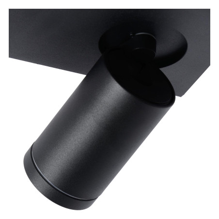Lucide TAYLOR - Spot plafond Salle de bains - LED Dim to warm - GU10 (MR16) - 4x5W 2200K/3000K - IP44 - Noir