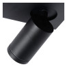 Lucide TAYLOR - Spot plafond Salle de bains - LED Dim to warm - GU10 (MR16) - 4x5W 2200K/3000K - IP44 - Noir