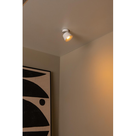 Lucide TRIGONO - Spot plafond - Ø 10,5 cm - 1xGU10 (MR16) - Blanc