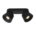 Lucide TRIGONO - Spot plafond - 2xGU10 (MR16) - Noir