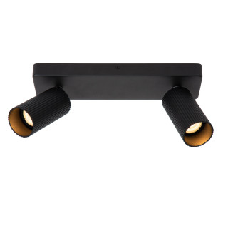 Lucide CLUBS - Spot plafond - 2xGU10 (MR16) - Noir