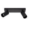 Lucide CLUBS - Spot plafond - 2xGU10 (MR16) - Noir