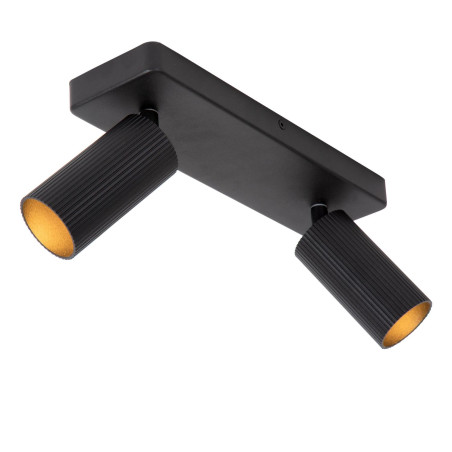 Lucide CLUBS - Spot plafond - 2xGU10 (MR16) - Noir