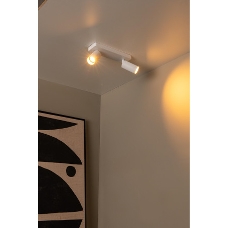 Lucide CLUBS - Spot plafond - 2xGU10 (MR16) - Blanc