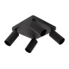 Lucide CLUBS - Spot plafond - 4xGU10 (MR16) - Noir