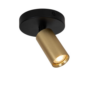 Lucide RITMO - Spot plafond - Ø 10 cm - 1xGU10 (MR11) - Or Mat / Laiton