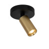 Lucide RITMO - Spot plafond - Ø 10 cm - 1xGU10 (MR11) - Or Mat / Laiton