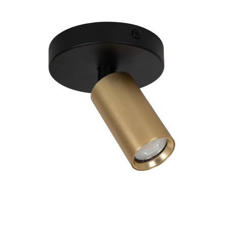 Lucide RITMO - Spot plafond - Ø 10 cm - 1xGU10 (MR11) - Or Mat / Laiton
