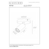Lucide RITMO - Spot plafond - Ø 10 cm - 1xGU10 (MR11) - Noir
