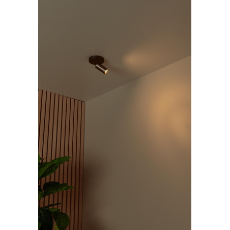 Lucide RITMO - Spot plafond - Ø 10 cm - 1xGU10 (MR11) - Café