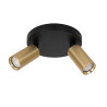 Lucide RITMO - Spot plafond - Ø 15 cm - 2xGU10 (MR11) - Or Mat / Laiton