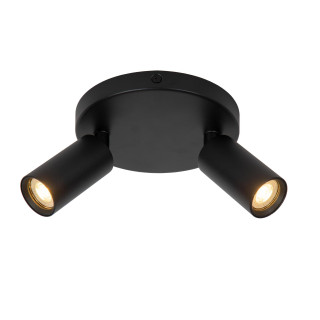 Lucide RITMO - Spot plafond - Ø 15 cm - 2xGU10 (MR11) - Noir