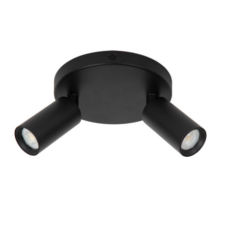 Lucide RITMO - Spot plafond - Ø 15 cm - 2xGU10 (MR11) - Noir
