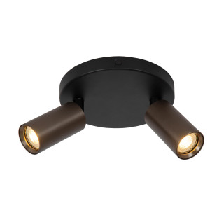 Lucide RITMO - Spot plafond - Ø 15 cm - 2xGU10 (MR11) - Café