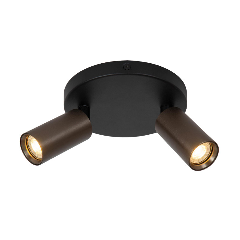 Lucide RITMO - Spot plafond - Ø 15 cm - 2xGU10 (MR11) - Café