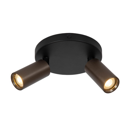 Lucide RITMO - Spot plafond - Ø 15 cm - 2xGU10 (MR11) - Café