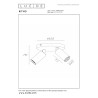 Lucide RITMO - Spot plafond - Ø 15 cm - 2xGU10 (MR11) - Café