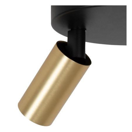 Lucide RITMO - Spot plafond - Ø 18 cm - 3xGU10 (MR11) - Or Mat / Laiton