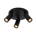 Lucide RITMO - Spot plafond - Ø 18 cm - 3xGU10 (MR11) - Noir