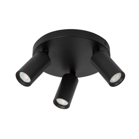 Lucide RITMO - Spot plafond - Ø 18 cm - 3xGU10 (MR11) - Noir