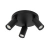 Lucide RITMO - Spot plafond - Ø 18 cm - 3xGU10 (MR11) - Noir