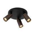 Lucide RITMO - Spot plafond - Ø 18 cm - 3xGU10 (MR11) - Café