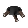 Lucide RITMO - Spot plafond - Ø 18 cm - 3xGU10 (MR11) - Café