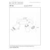 Lucide RITMO - Spot plafond - Ø 18 cm - 3xGU10 (MR11) - Café