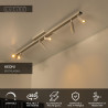 Lucide KEONI - Spot plafond - 6xG9 - Taupe - Essential